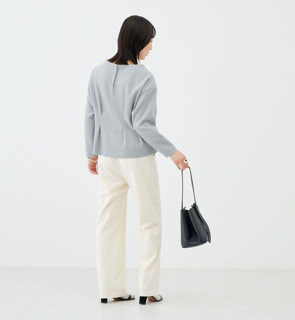 NOLLEY'S sophi「《セットアップ対応》《吸湿発熱》ウォッシャブルウーレットウエストタックプルオーバー」|Tシャツ・カットソー|