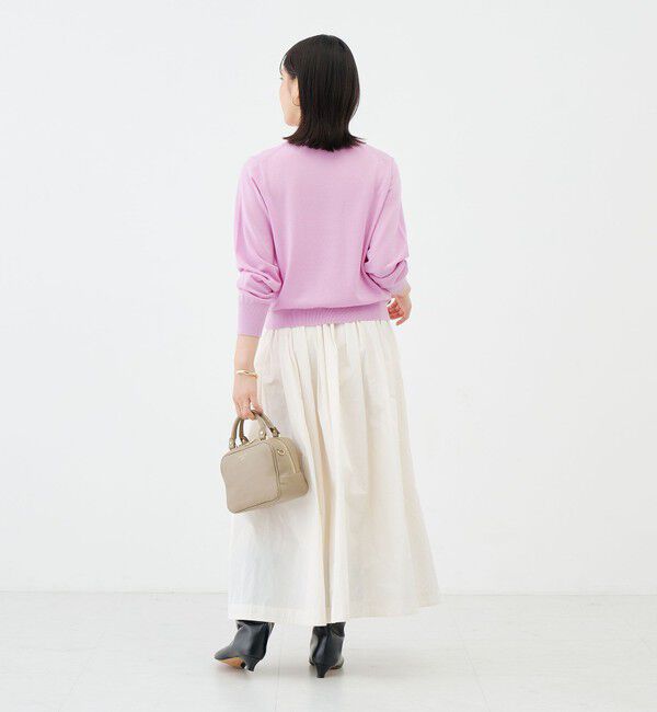 NOLLEY'S sophi「《抗ピンリング/手洗い可能》ウール100クルーネックカーディガン」|カーディガン|