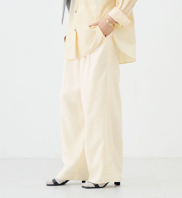 NOLLEY'S sophi「【WEB＆一部店舗限定カラー】ウォッシャブルサテンカットジャガードドットパンツ」|その他|