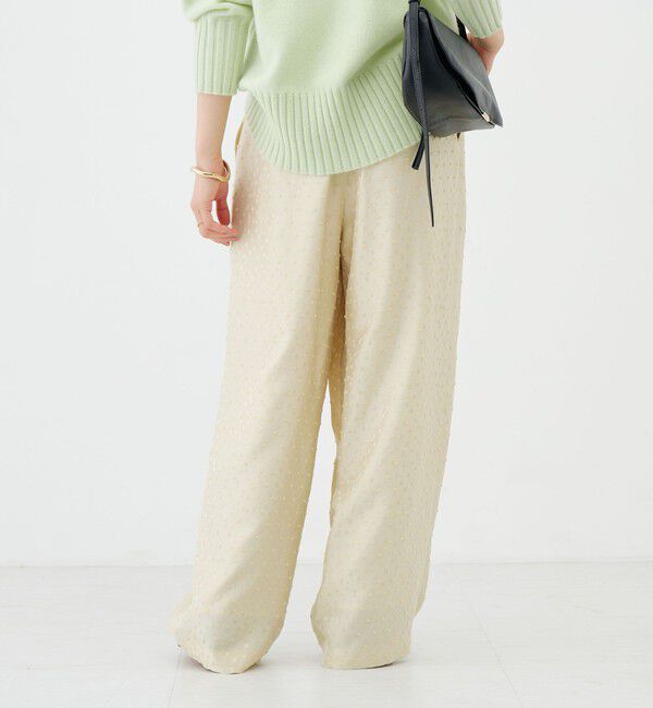 NOLLEY'S sophi「【WEB＆一部店舗限定カラー】ウォッシャブルサテンカットジャガードドットパンツ」|その他|