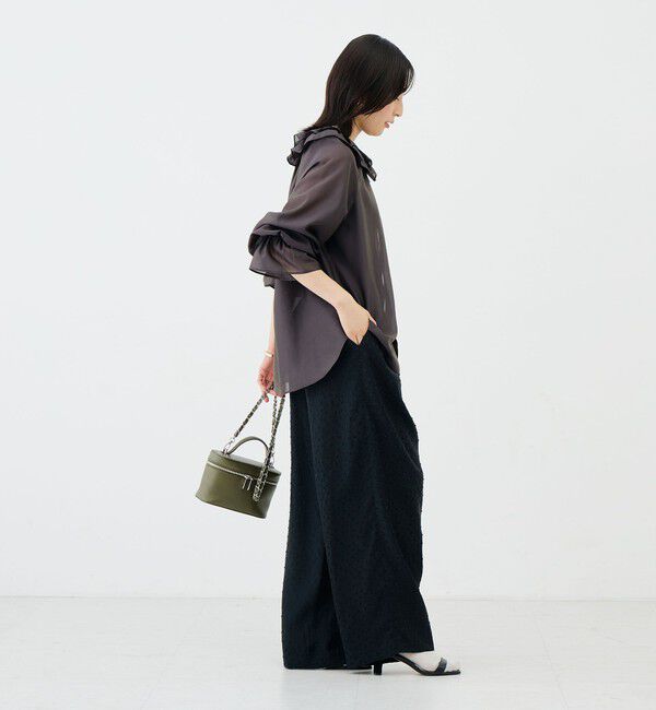 NOLLEY'S sophi「【WEB＆一部店舗限定カラー】ウォッシャブルサテンカットジャガードドットパンツ」|その他|