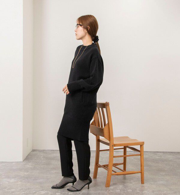 NOLLEY'S「【WEB限定】ワイドリブヘムロングニット」|ニット・セーター|