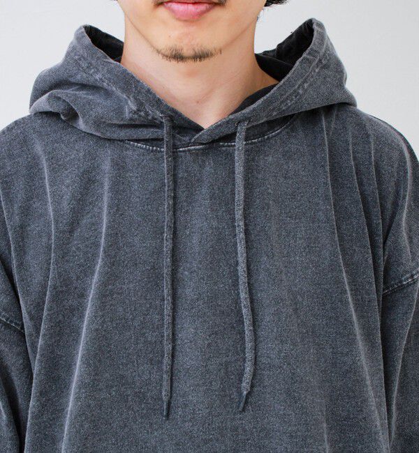 GLOSTER「【ロンT以上、パーカー未満】ケミカル加工 フードロンT」|パーカー|