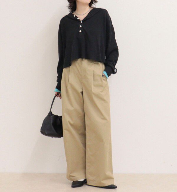 fredy emue「《WEB限定》【DISCUS /ディスカス】ワッフルヘンリーネックフーディ」|Tシャツ・カットソー|
