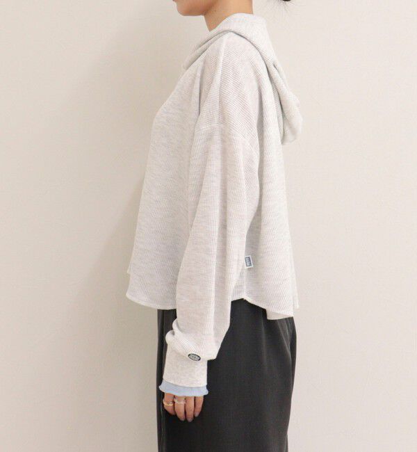 fredy emue「《WEB限定》【DISCUS /ディスカス】ワッフルヘンリーネックフーディ」|Tシャツ・カットソー|