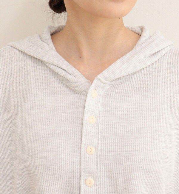 fredy emue「《WEB限定》【DISCUS /ディスカス】ワッフルヘンリーネックフーディ」|Tシャツ・カットソー|