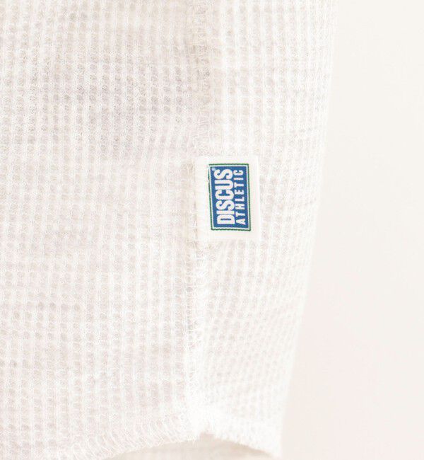 fredy emue「《WEB限定》【DISCUS /ディスカス】ワッフルヘンリーネックフーディ」|Tシャツ・カットソー|
