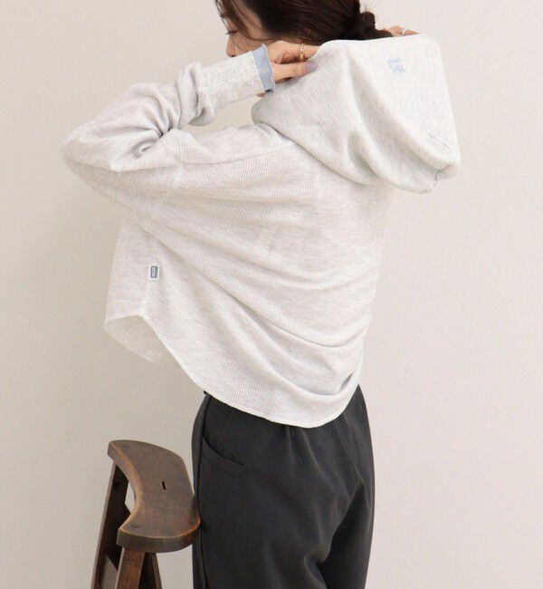 fredy emue「《WEB限定》【DISCUS /ディスカス】ワッフルヘンリーネックフーディ」|Tシャツ・カットソー|
