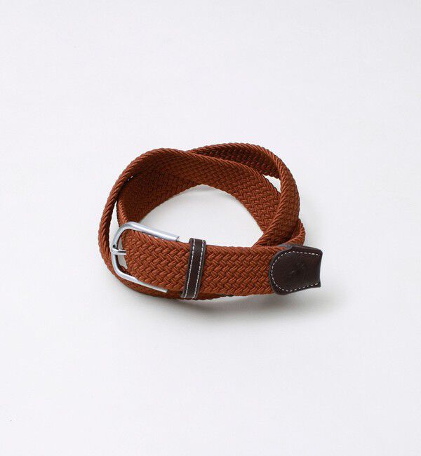 GLOSTER「【SWOLE PANDA/スウォール パンダ】RECYCLED WOVEN BELT メッシュベルト」|ベルト|ブラウン