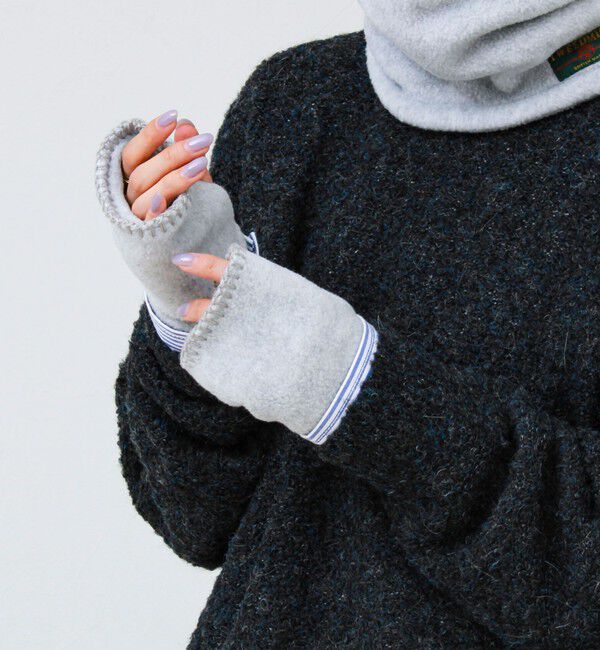 GLOSTER「【TWEEDMILL/ツイードミル】フィンガーレスフリースグローブ」|手袋|