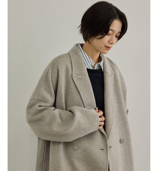 SALON adam et rope'「Super140's シャルムリバーロングコート」|チェスターコート|