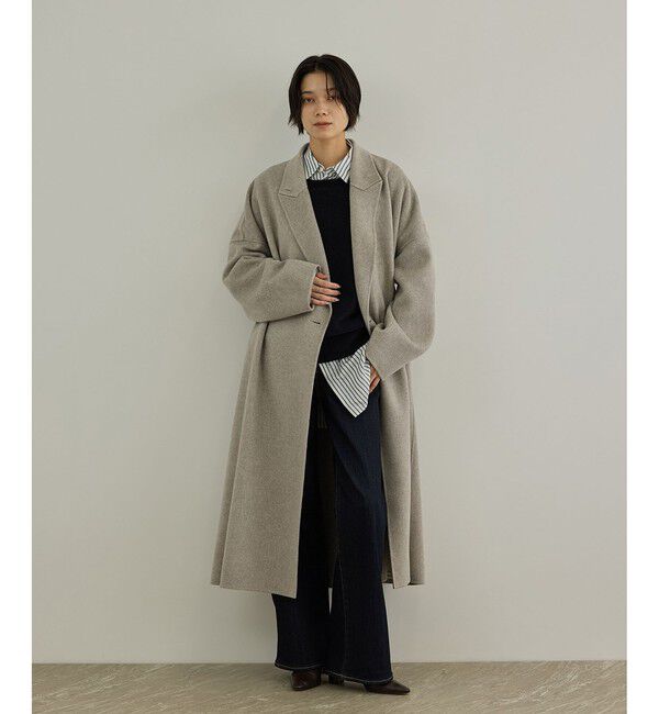 SALON adam et rope'「Super140's シャルムリバーロングコート」|チェスターコート|ベージュ系(29)