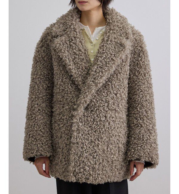 SALON adam et rope'「ムートンライクリバーシブルショートコート」|その他|