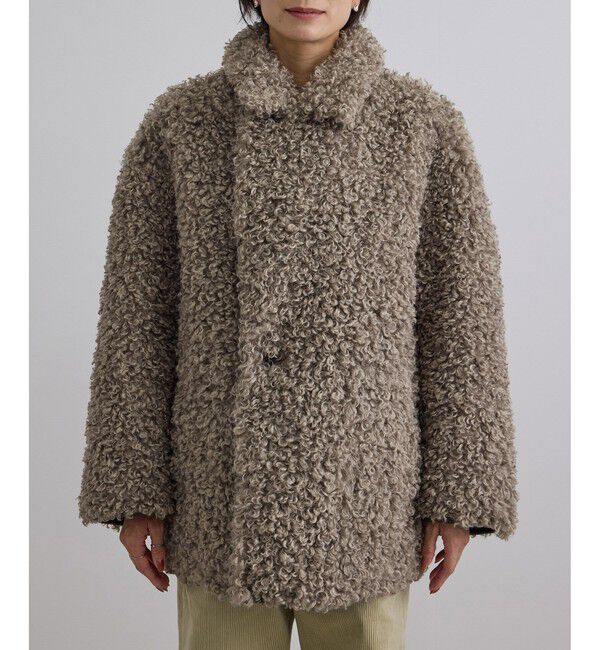 SALON adam et rope'「ムートンライクリバーシブルショートコート」|その他|