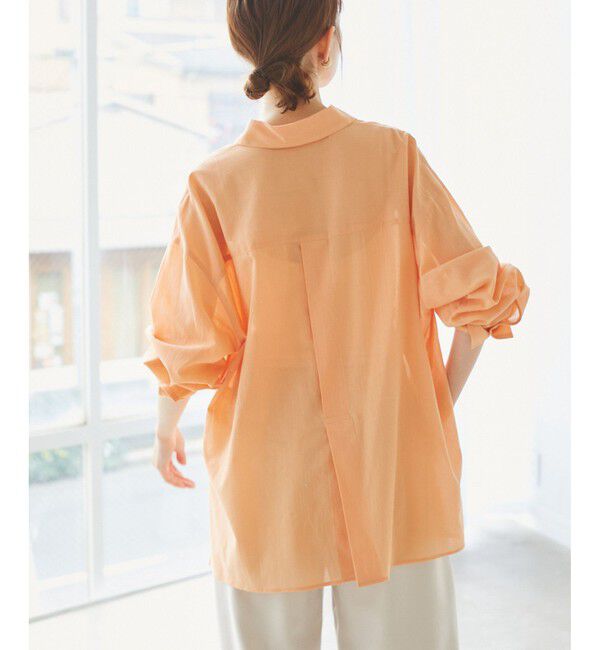 Rope&rsquo;Picnic「【接触冷感・通気性】お着軽シャツシリーズ/綿ボイルバックタックシャツ」|シャツ・ブラウス|
