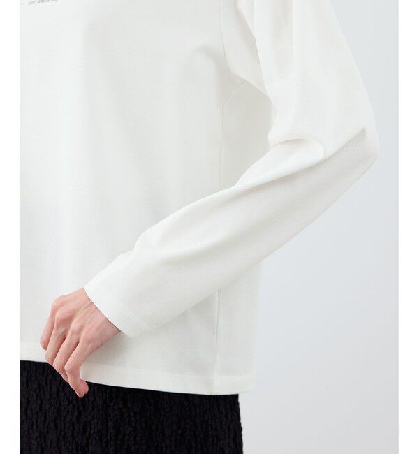 Rope&rsquo;Picnic「RENUロゴプリントロングTシャツ/UVカット・イージーケア」|Tシャツ・カットソー|