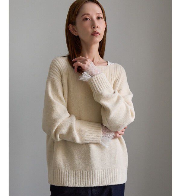Rope&rsquo;Picnic「アソート袖切り替えインナートップス/レース・プリーツ・ギャザー」|Tシャツ・カットソー|