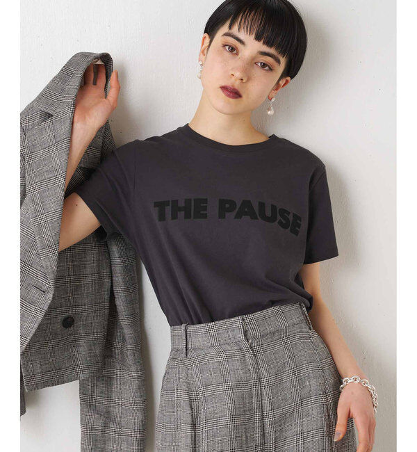 THE PAUSE「【THE PAUSE】THE PAUSE Tシャツ」|Tシャツ・カットソー|チャコールグレー