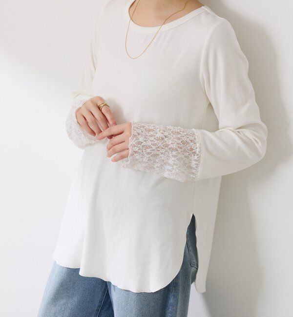  「 裾シアーロンT」|Tシャツ・カットソー|