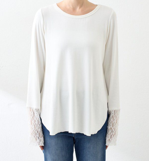  「 裾シアーロンT」|Tシャツ・カットソー|