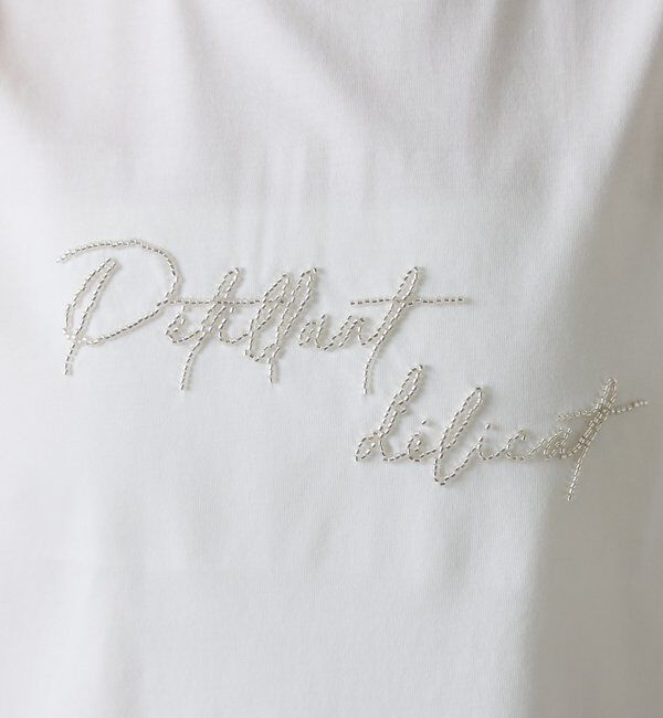  「ミニビーズロゴフレンチTシャツ」|Tシャツ・カットソー|