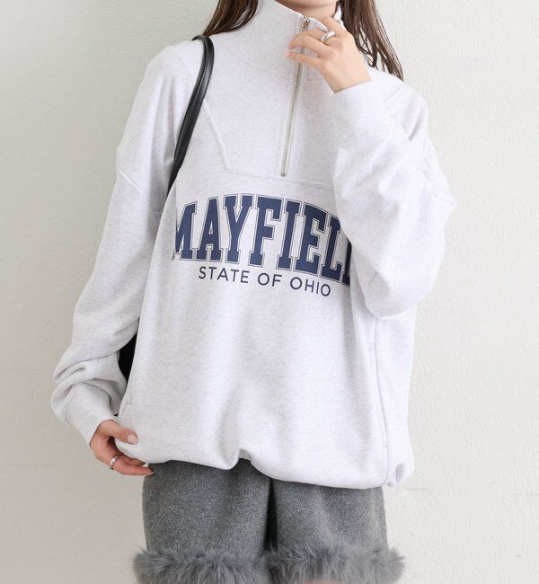  「ハーフジップロゴスウェット」|Tシャツ・カットソー|