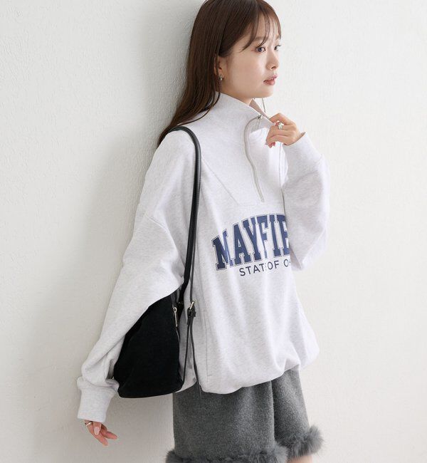  「ハーフジップロゴスウェット」|Tシャツ・カットソー|