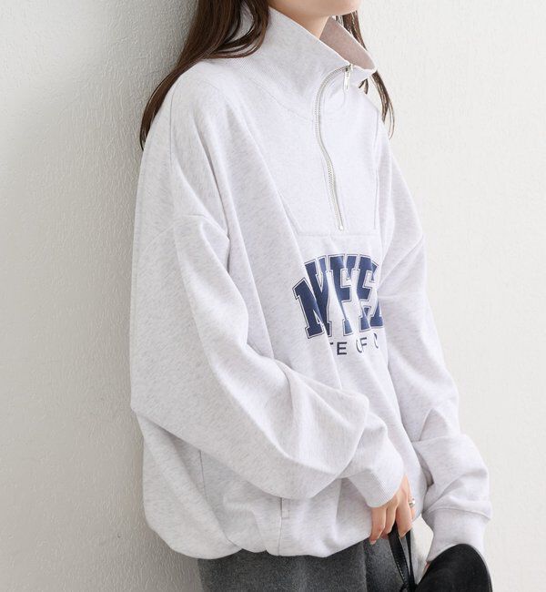  「ハーフジップロゴスウェット」|Tシャツ・カットソー|