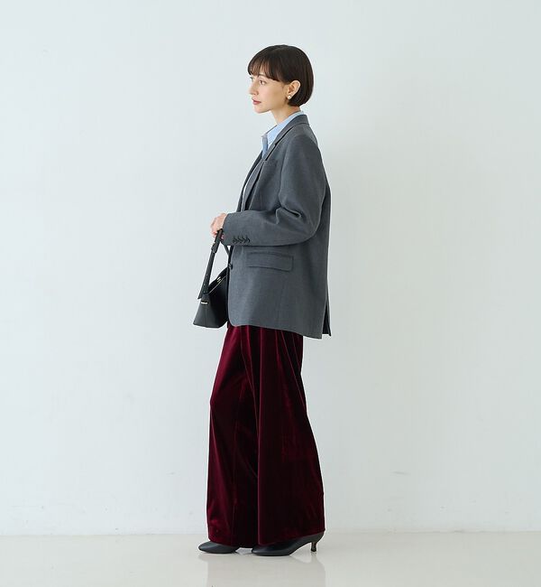 Rouge vif「ベロアストレッチイージーパンツ/ウエストゴム」|その他|
