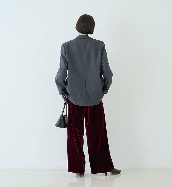 Rouge vif「ベロアストレッチイージーパンツ/ウエストゴム」|その他|