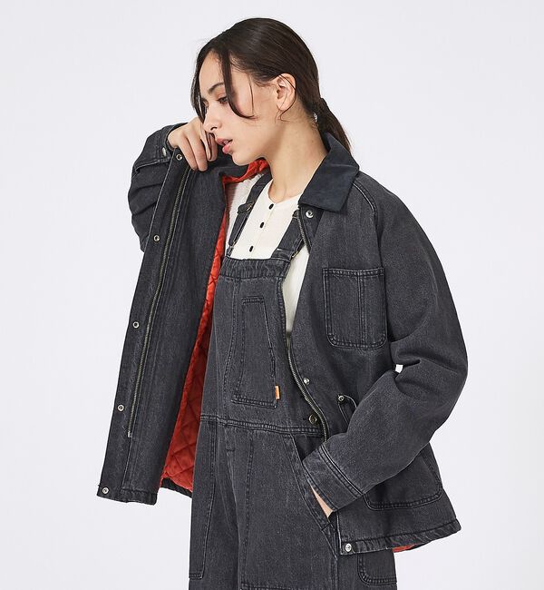 Rouge vif「【UNIVERSAL OVERALL/ユニバーサルオーバーオール】DENIM W」|ブルゾン・スタジャン|