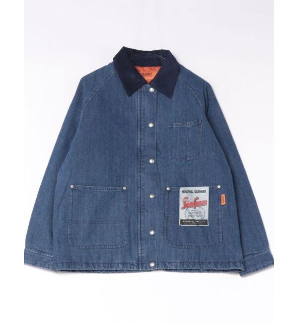 Rouge vif「【UNIVERSAL OVERALL/ユニバーサルオーバーオール】DENIM W」|ブルゾン・スタジャン|ブルー
