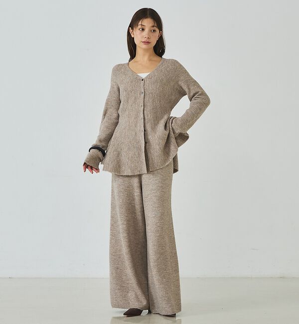 abahouse mavie「ニットワイドパンツ」|その他|