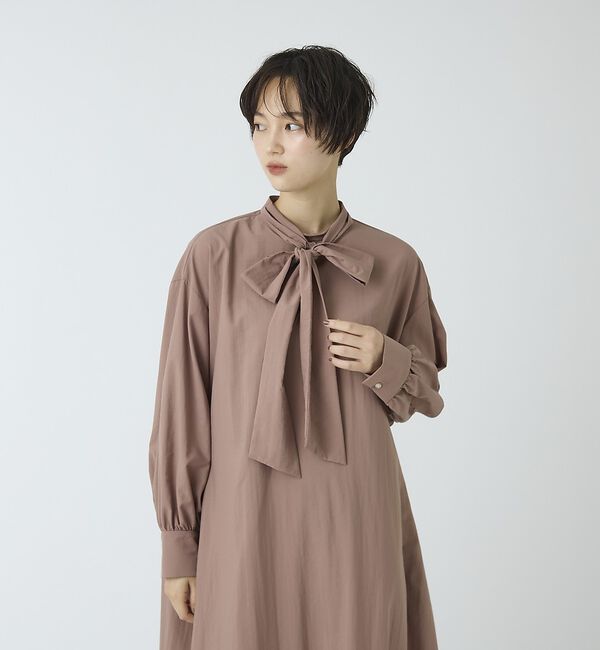 abahouse mavie「【ベッキーコラボ】ボウタイロングワンピース」|ワンピース|