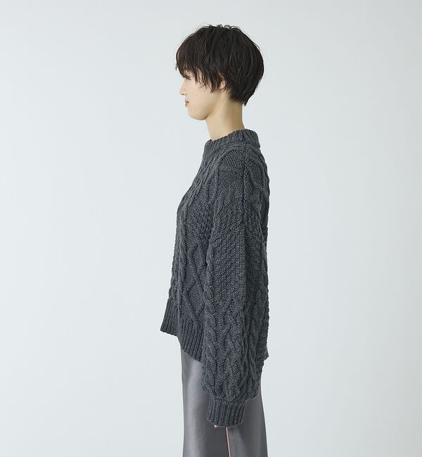 abahouse mavie「【ベッキーコラボ】ケーブル編みニット」|ニット・セーター|