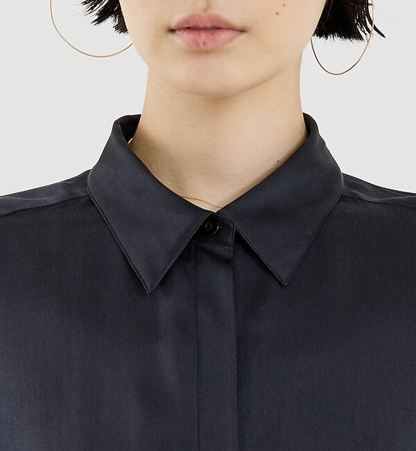 The Store by C' 「【COCUCA】ウォッシャブルシルクシャツ」|シャツ・ブラウス|