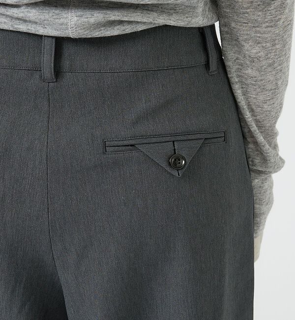 NOMINE「フロントボタン オックス バミューダワイドパンツ｜セットアップ対応 ウールライク」|その他|
