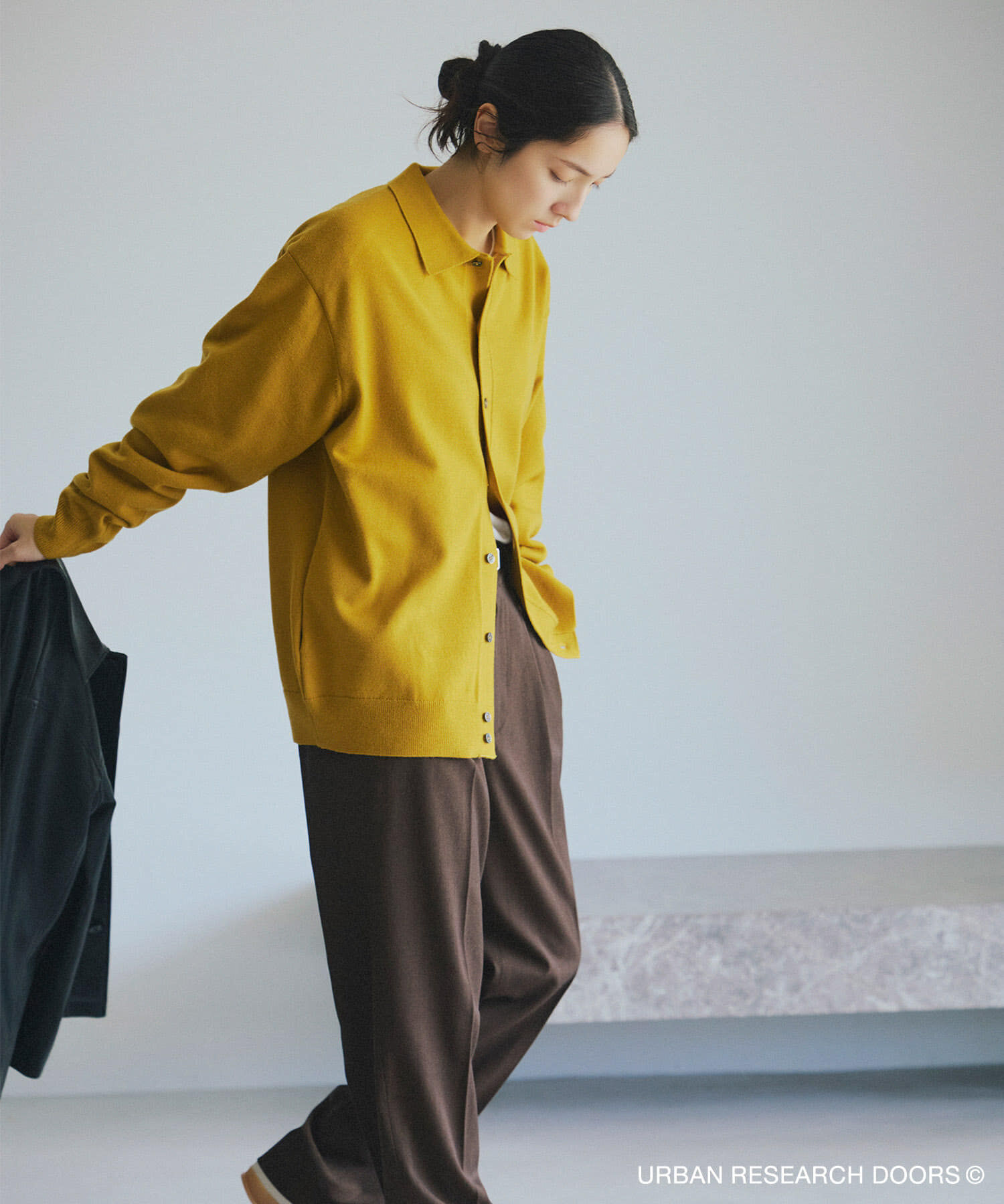 URBAN RESEARCH DOORS「『仁村紗和さん着用』『UR TECH』完声2タックワイドトラウザー」|その他|ブラウン