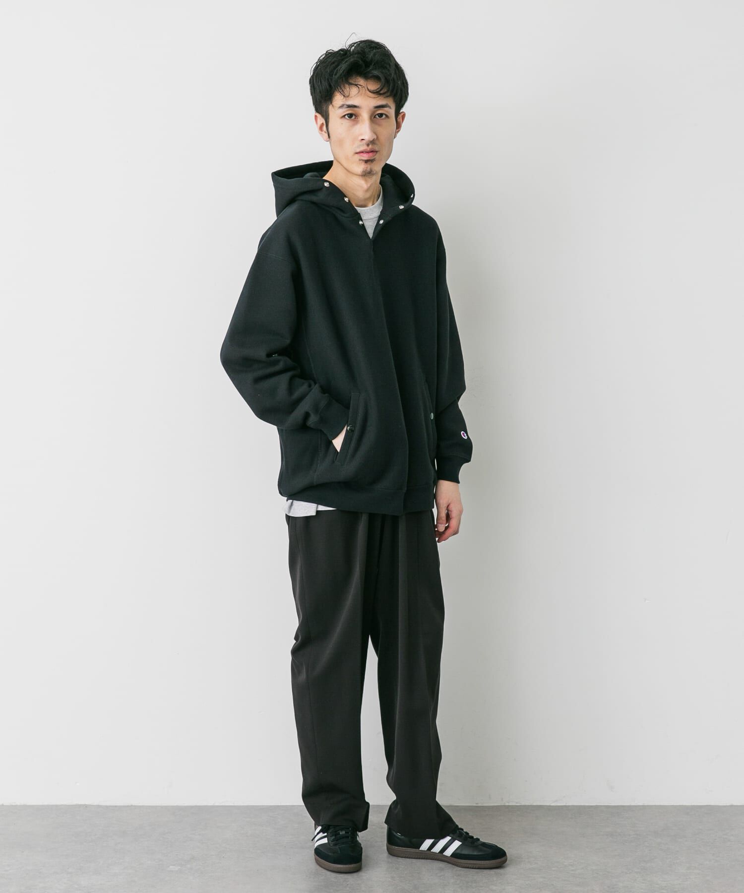 URBAN RESEARCH DOORS「『別注』Champion&times;DOORS　RW HALF SNAP PARKA」|パーカー|