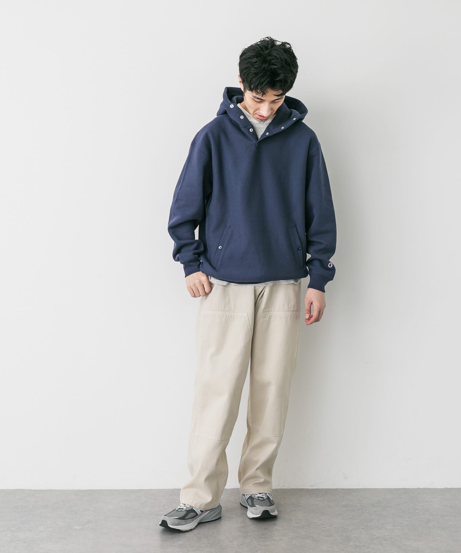URBAN RESEARCH DOORS「『別注』Champion&times;DOORS　RW HALF SNAP PARKA」|パーカー|