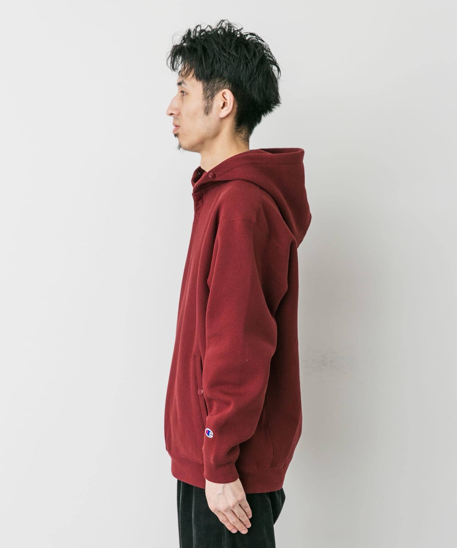 URBAN RESEARCH DOORS「『別注』Champion&times;DOORS　RW HALF SNAP PARKA」|パーカー|
