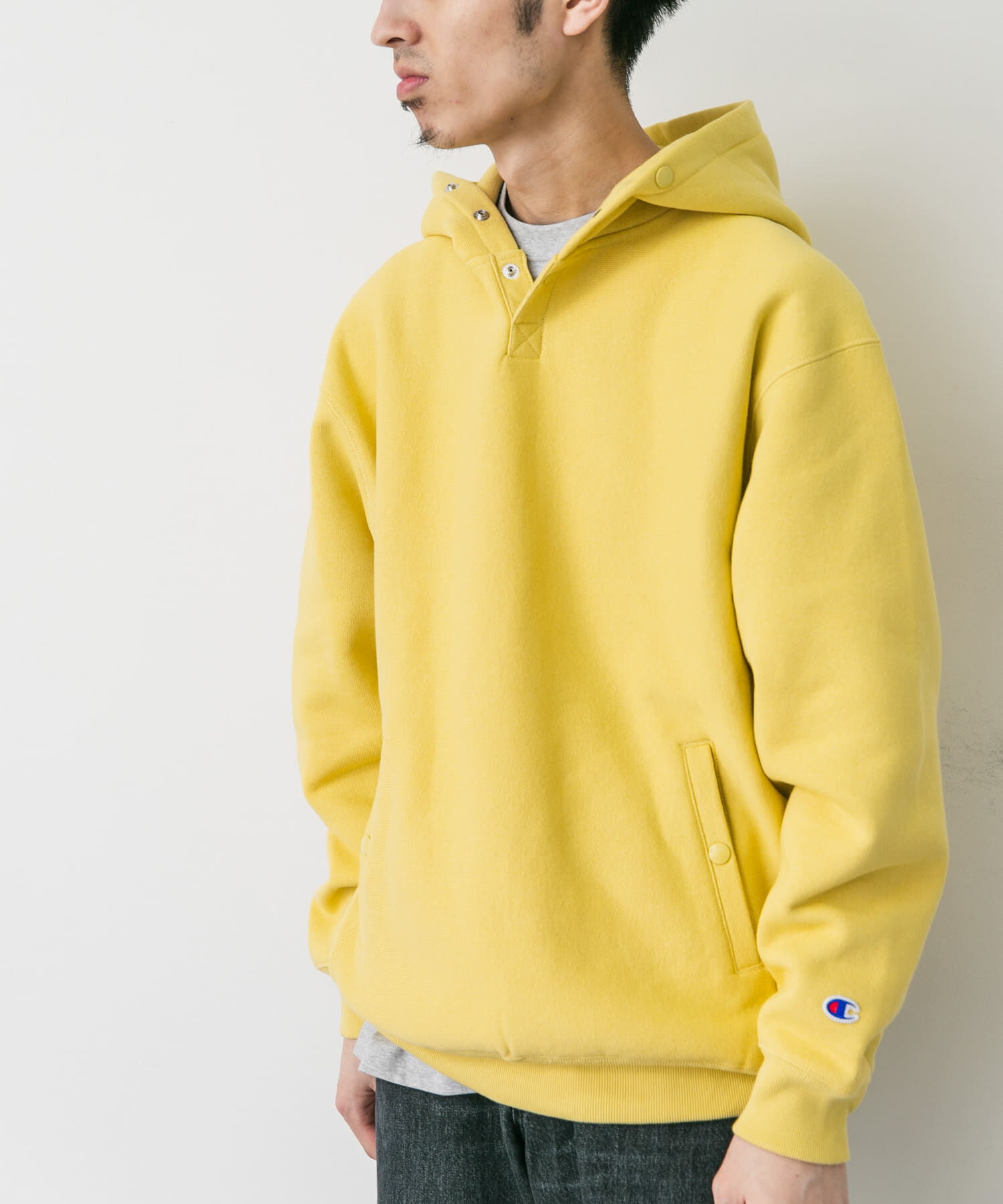 URBAN RESEARCH DOORS「『別注』Champion&times;DOORS　RW HALF SNAP PARKA」|パーカー|