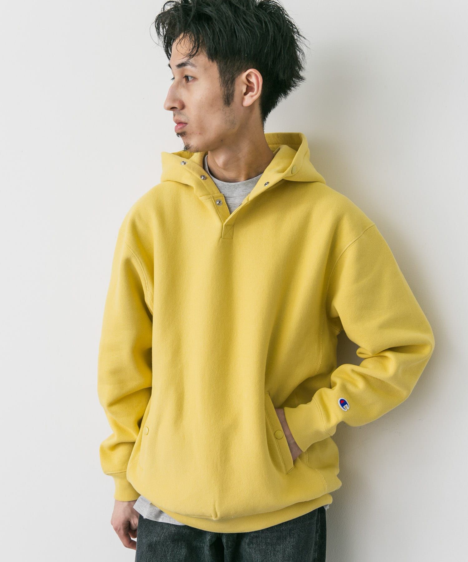 URBAN RESEARCH DOORS「『別注』Champion&times;DOORS　RW HALF SNAP PARKA」|パーカー|
