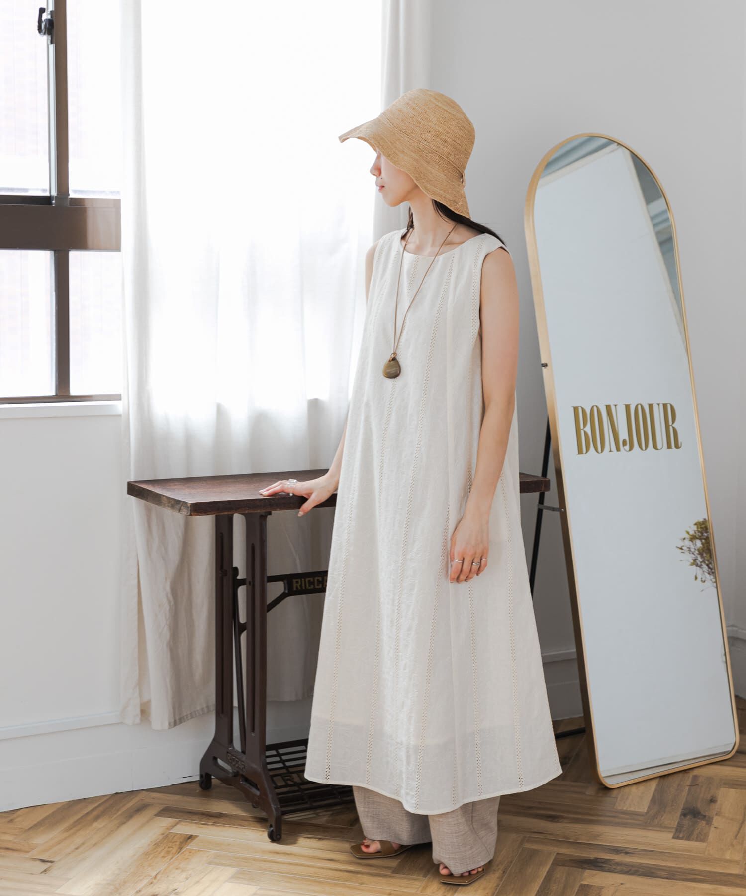 URBAN RESEARCH DOORS「レースノースリーブワンピース」|その他|