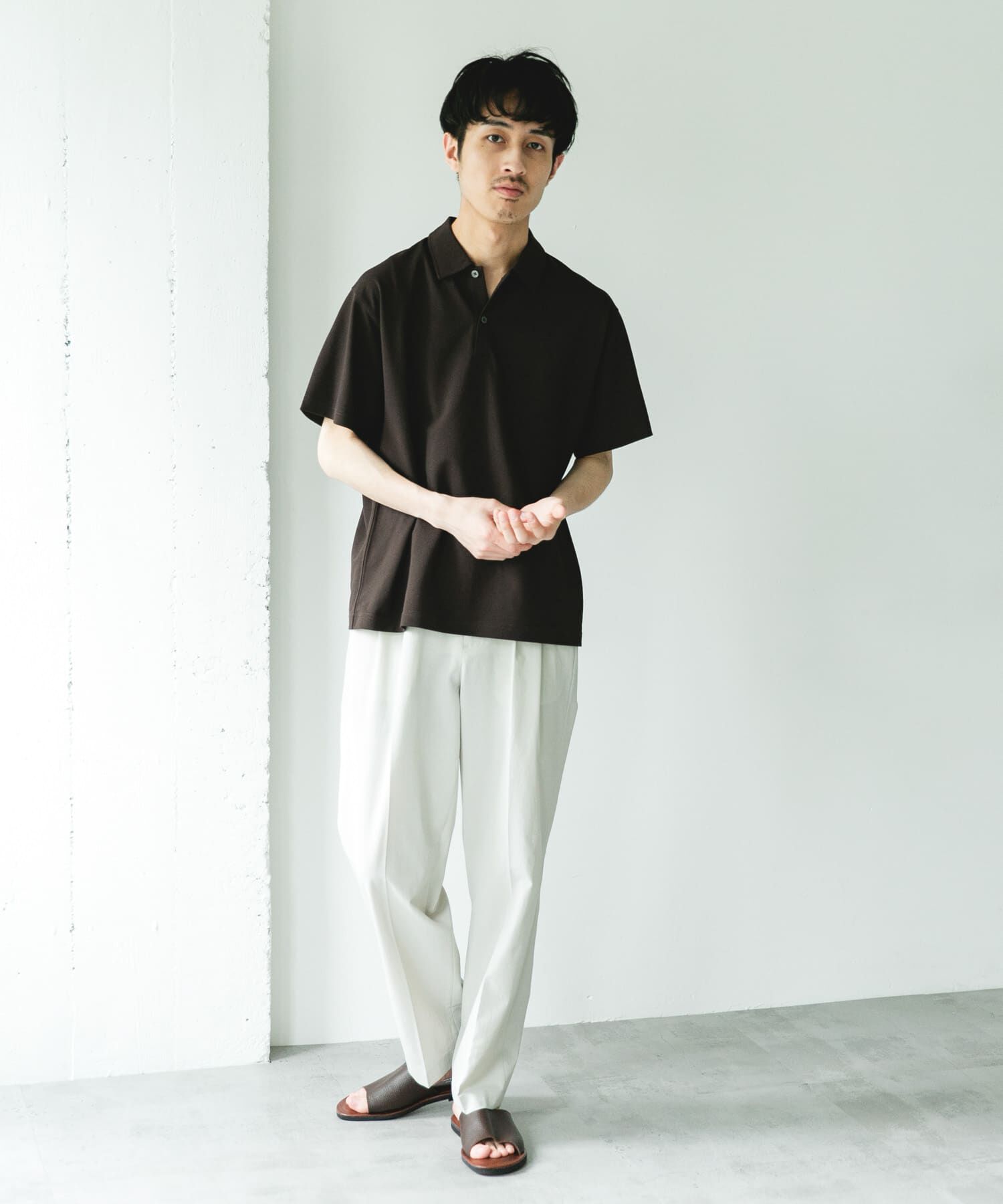 URBAN RESEARCH DOORS「ソマルティカノコ ショートスリーブポロシャツ」|ポロシャツ|
