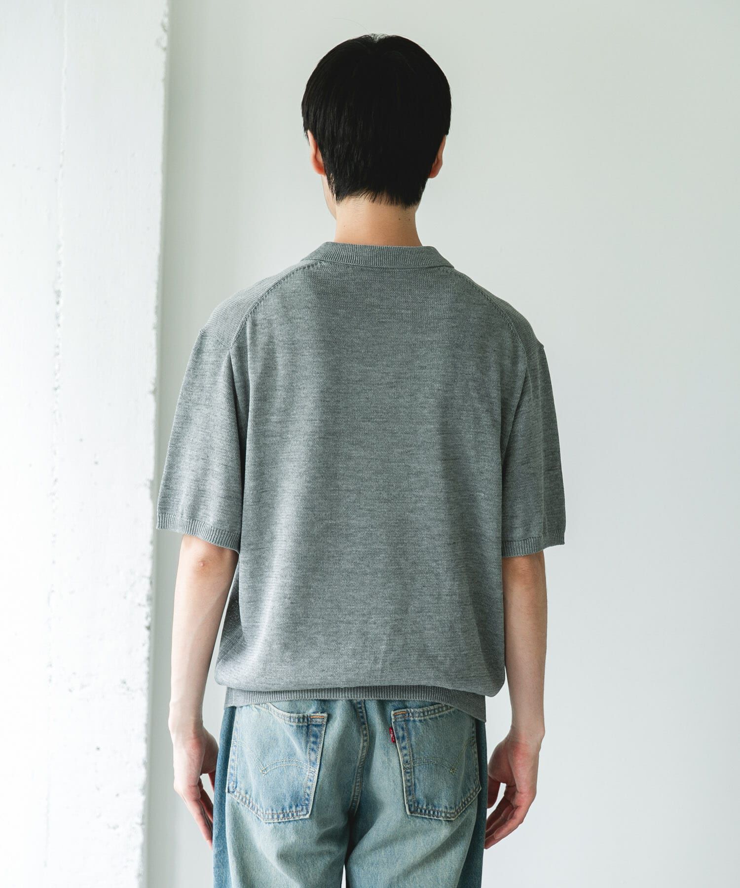 URBAN RESEARCH DOORS「『洗濯可/UVカット』『URTECH』Aircare ショートスリーブニットポロ」|ニット・セーター|