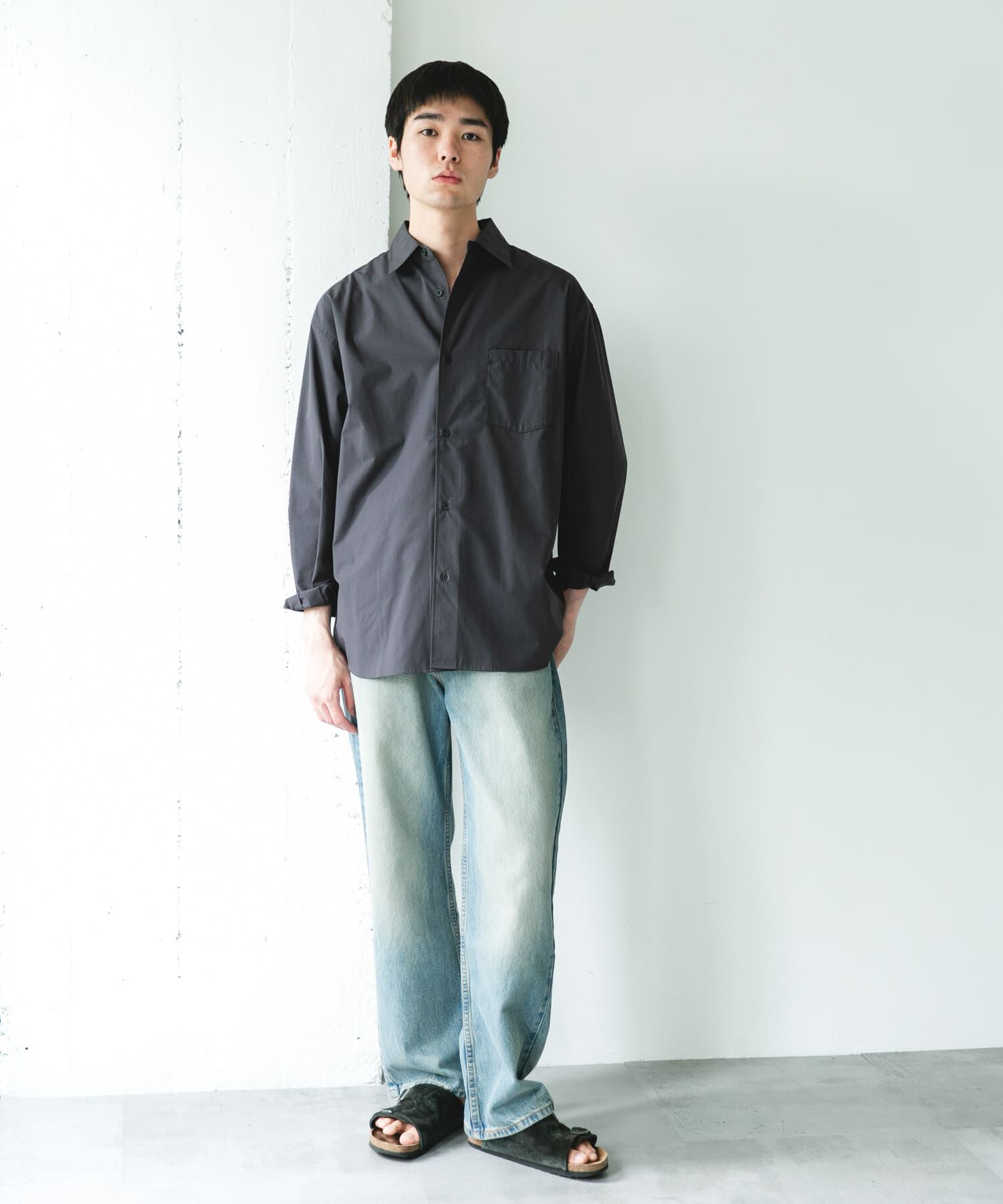 URBAN RESEARCH DOORS「『速乾/イージーケア/UVカット』『URTECH』Aircare ロングスリーブシャツ 26AW」|シャツ・ブラウス|