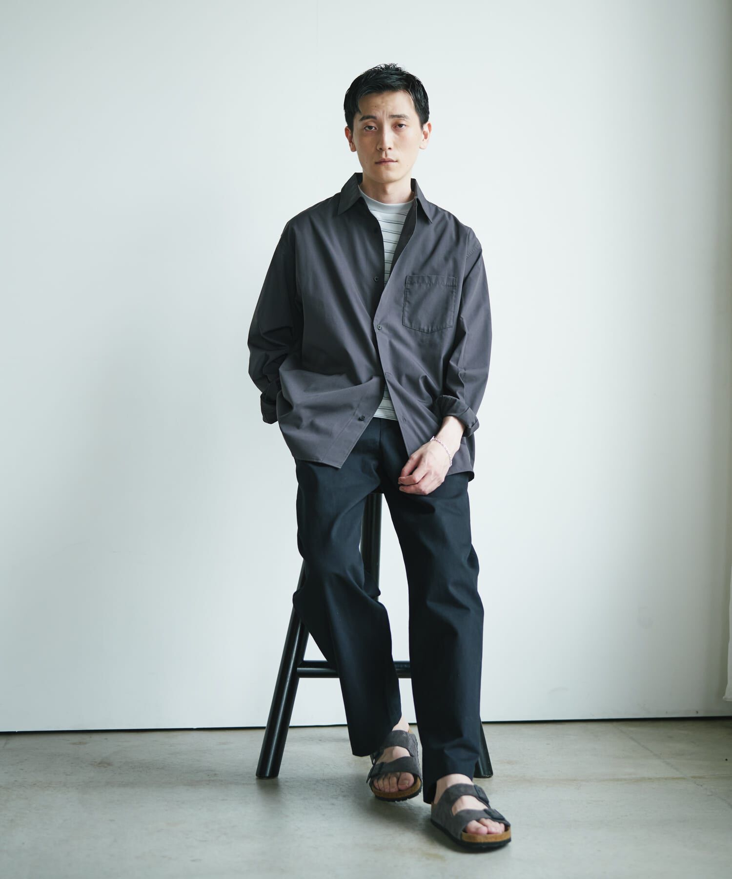 URBAN RESEARCH DOORS「『速乾/イージーケア/UVカット』『URTECH』Aircare ロングスリーブシャツ 26AW」|シャツ・ブラウス|