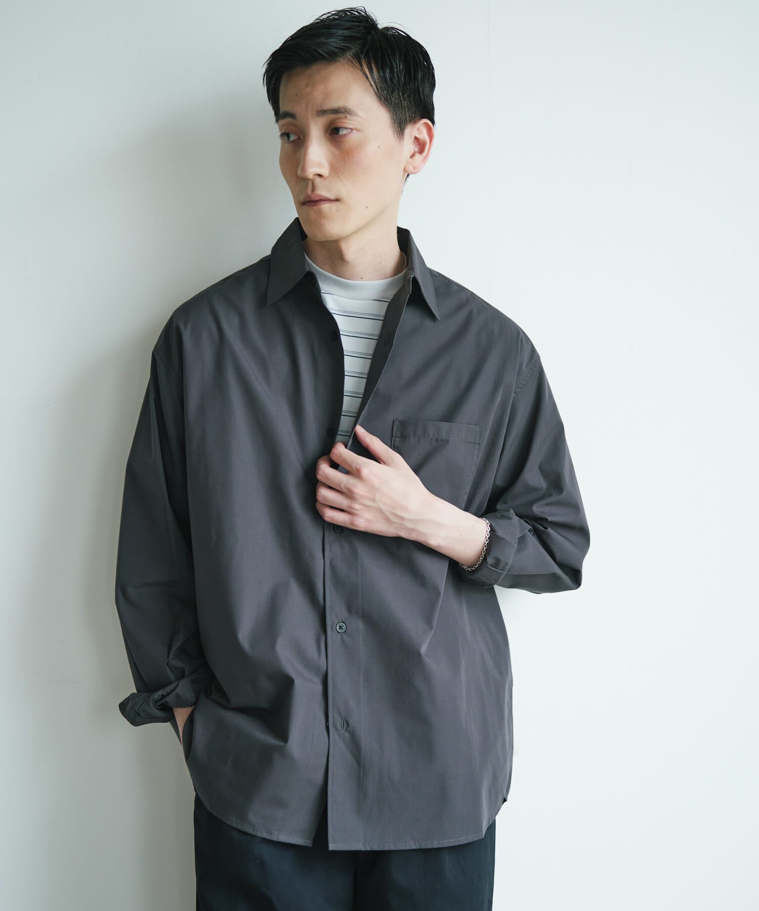 URBAN RESEARCH DOORS「『速乾/イージーケア/UVカット』『URTECH』Aircare ロングスリーブシャツ 26AW」|シャツ・ブラウス|