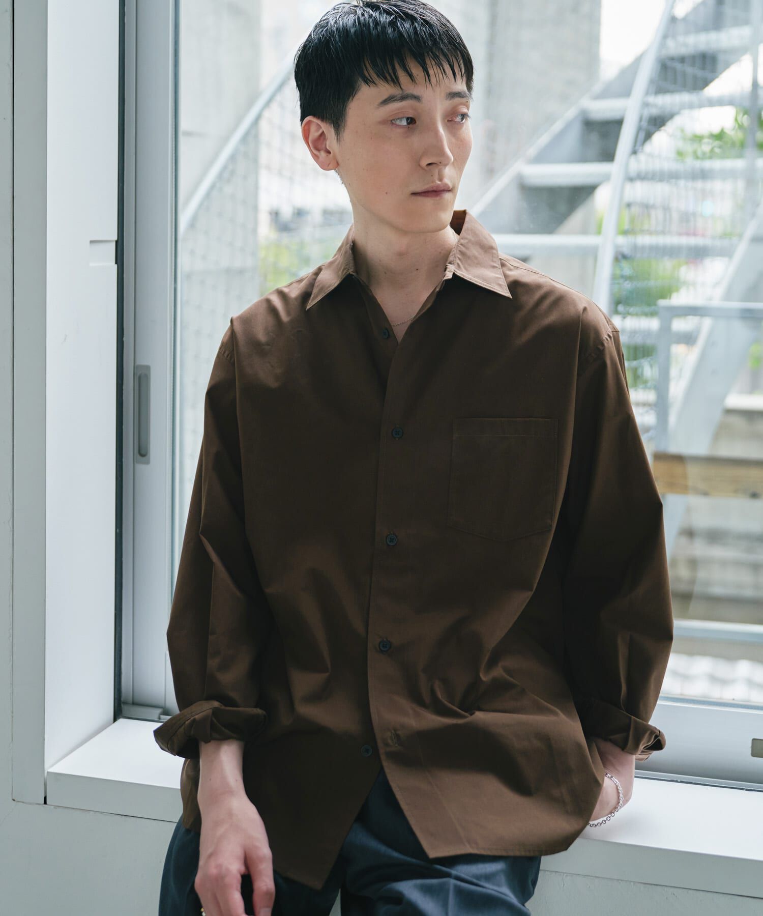 URBAN RESEARCH DOORS「『速乾/イージーケア/UVカット』『URTECH』Aircare ロングスリーブシャツ 26AW」|シャツ・ブラウス|